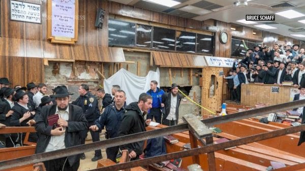 arrests made at synagogue after secret tunnels brawl