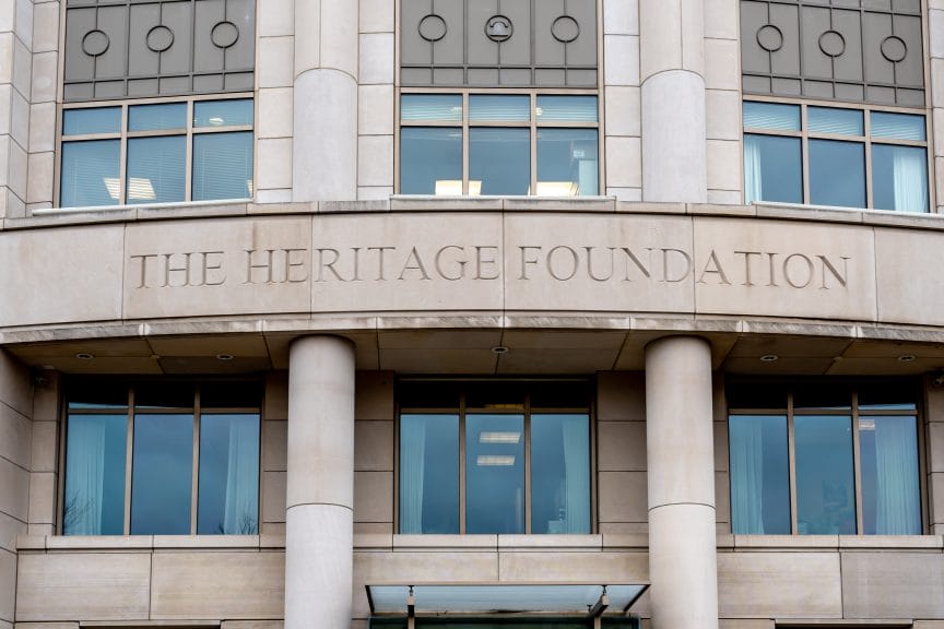 Picture of the Heritage Foundation building in Washington DC