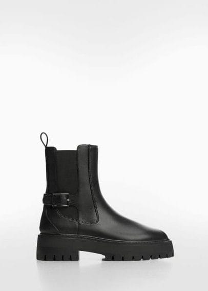 black chunky chelsea boots from MANGO
