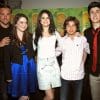 David DeLuise, Jennifer Stone, Selena Gomez, Max T Austin, and David Henrie stood together at an event