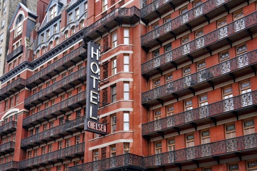 The Chelsea Hotel in New York.
