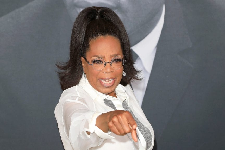 Oprah on the red carpet