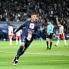 Kylian Mbappe playing for French Ligue 1 side, Paris Saint-Germain.