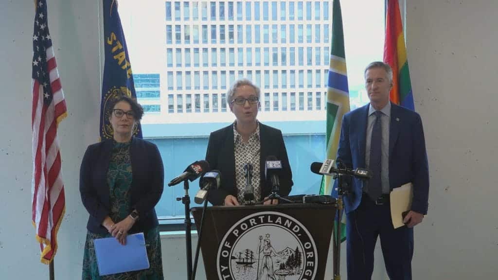 congress woman speaking up in Portland