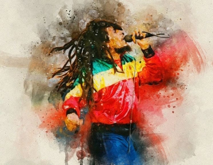 Bob Marley singing