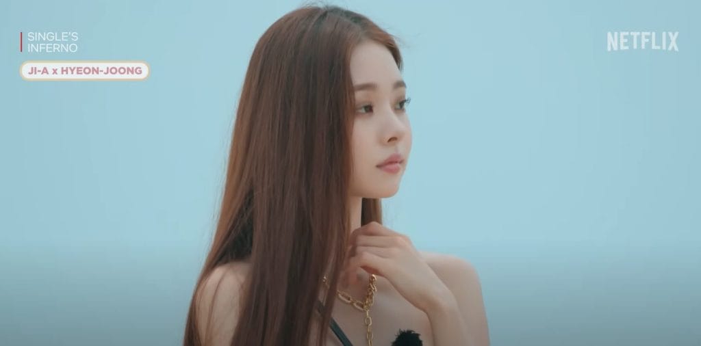 Song Jia in Single's Inferno season 1 (Credit: Netflix K-Content)