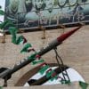 A Hamas-built rocket made with easily-accessible materials and armed with standard explosives