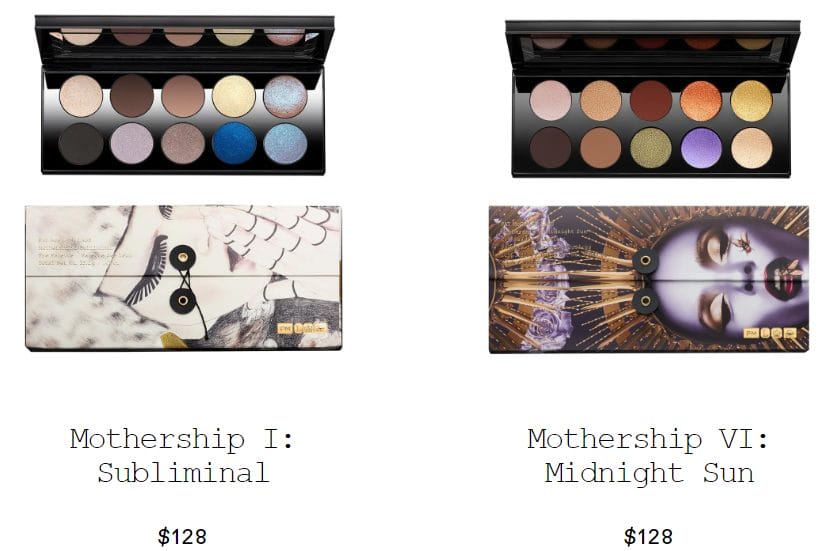 Mothership I and Mothership VI eyeshadow palettes from Pat McGrath Labs
