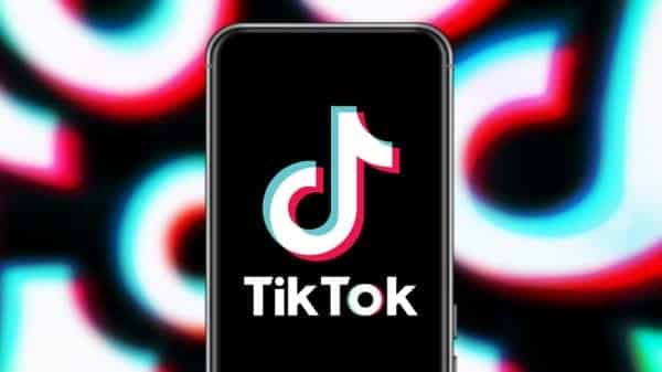 Phone with TikTok logo