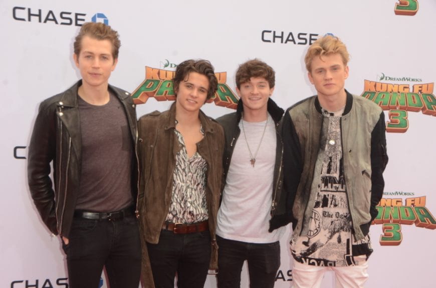 Band The Vamps pictured together