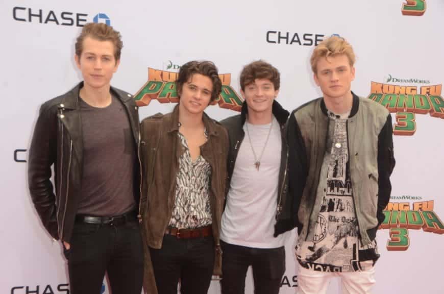 Band The Vamps pictured together