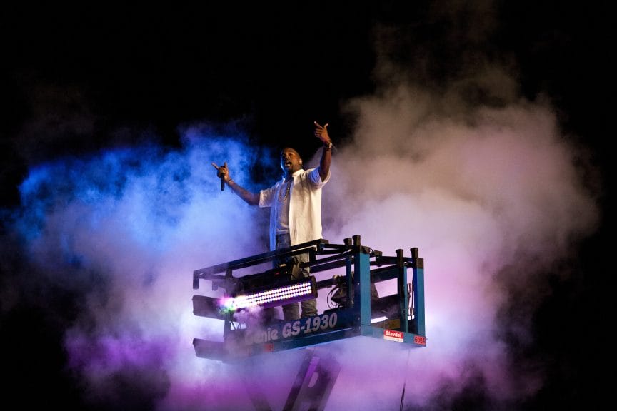 Kanye West on his concert in Sweden