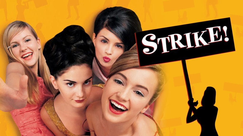 Kirsten Dunst, Gaby Hoffman, Rachael Leigh Cook and Monica Keena in a promotional still for Strike