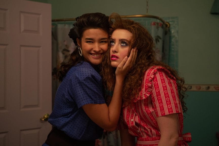 Liza Soberano and Kathryn Newton in Lisa Frankenstein