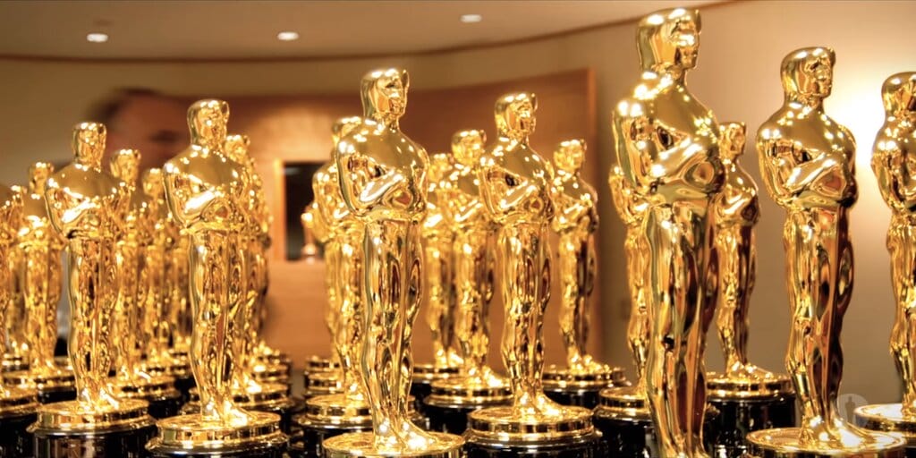 A room full of Oscar statues.