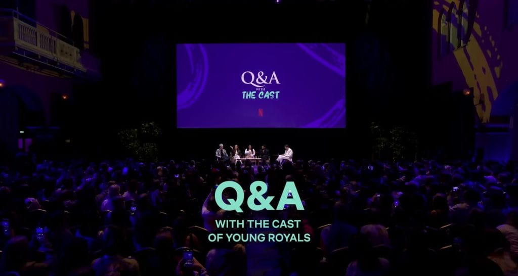 Screenshot from the live Q&A after the season three premiere. 