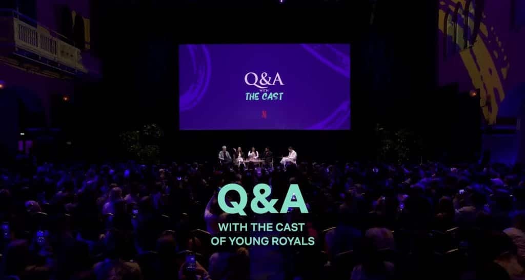 Screenshot from the live Q&A after the season three premiere.
