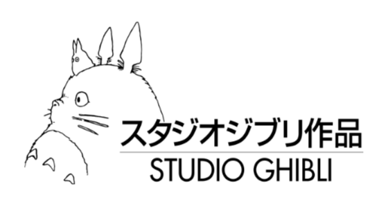 studio ghibli logo on a white background
