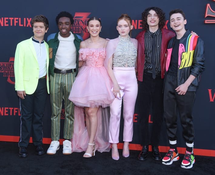 The cast of Stranger Things at the 2019 Season 3 premier. 