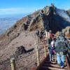 Tourists Visit Mount Vesuvius