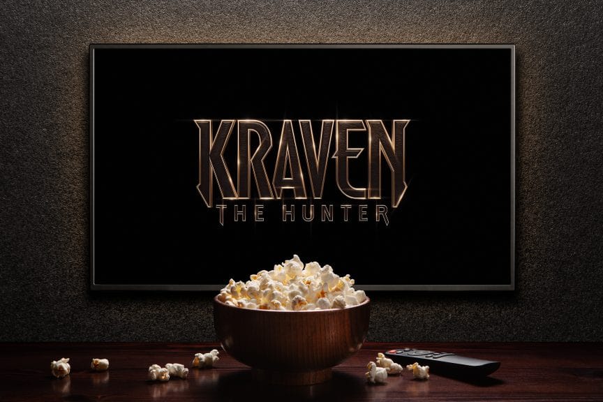 The logo for Kraven the Hunter (2024)