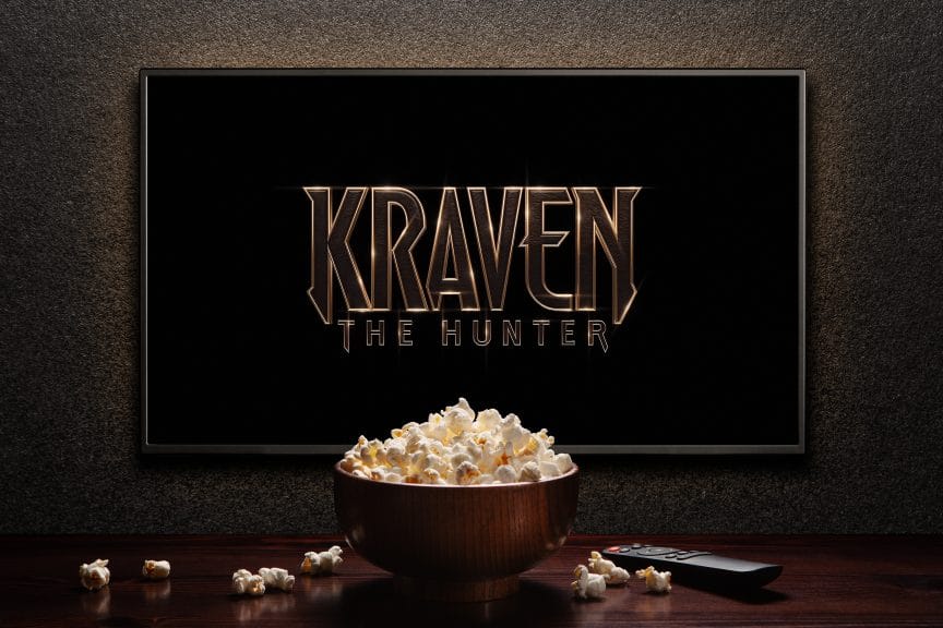 The logo for Kraven the Hunter (2024)