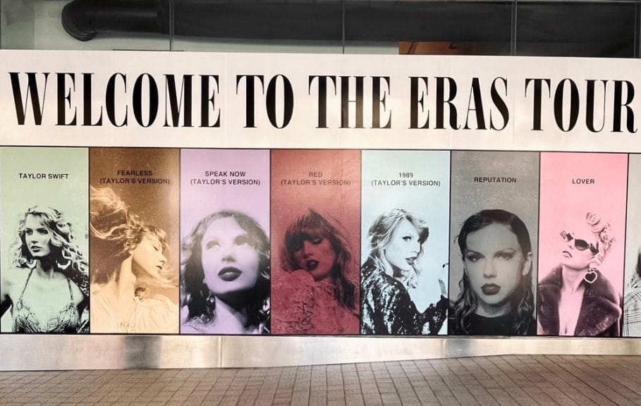 Promotional material for Taylor Swift’s Eras Tour
