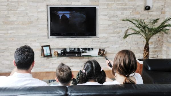 kids watching tv