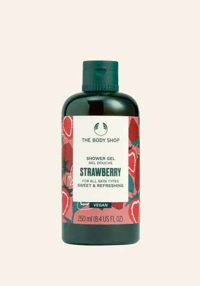 The Body Shop's strawberry shower gel.