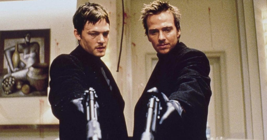 Norman Reedus and Sean Patrick Flanery in The Boondock Saints.