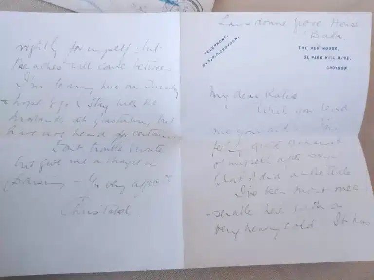 The content of letter which received in 2021