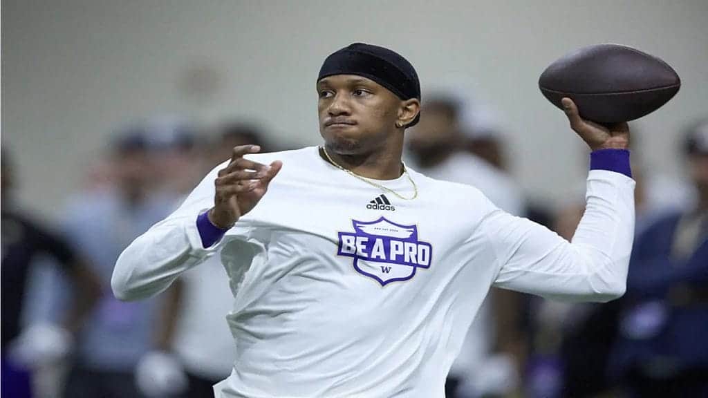 Michael Penix Jr. at NFL Pro Day 8th pick