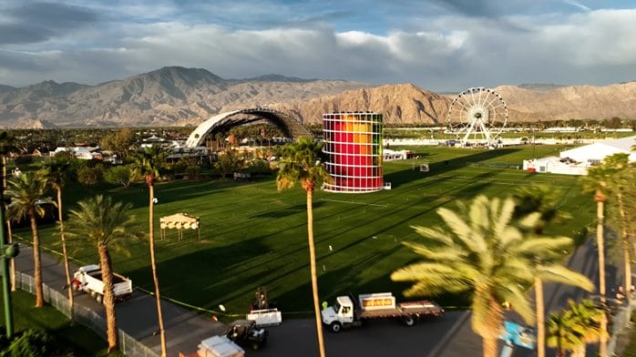 Image showing the location where the Coachella festival is held.