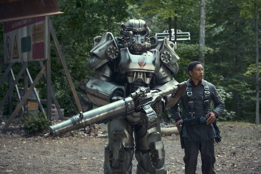 Maximus and Steel’s power armor in the Amazon series, Fallout.