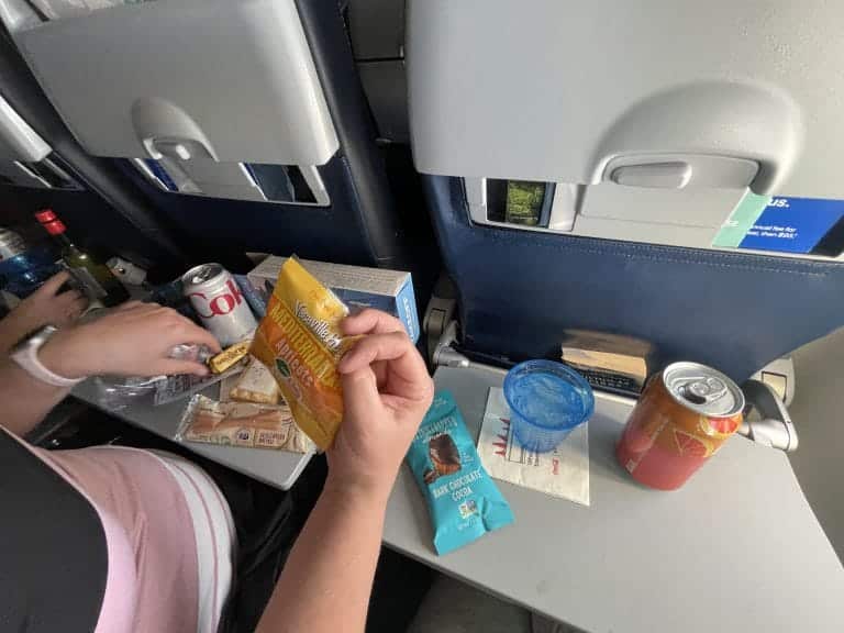 Plane snacks.