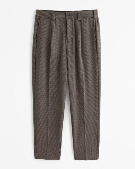 Men's brown, plaid trouser pants.