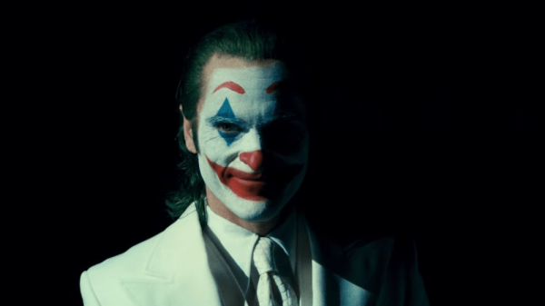 Image shows Joaquin Phoenix's Joker.