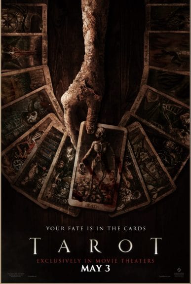 Screenshot of the Tarot horror movie poster