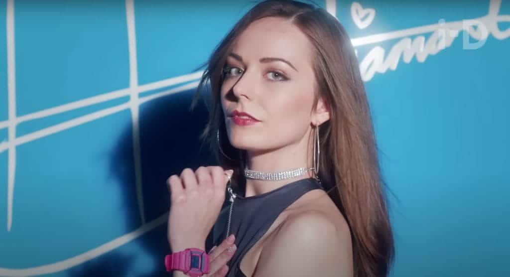 Still from a Hannah Diamond music video.