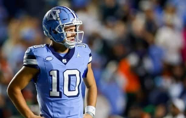 Drake Maye at UNC 3rd overall