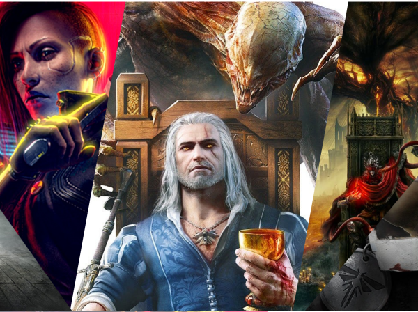 A collage of different video game DLC promotional images.