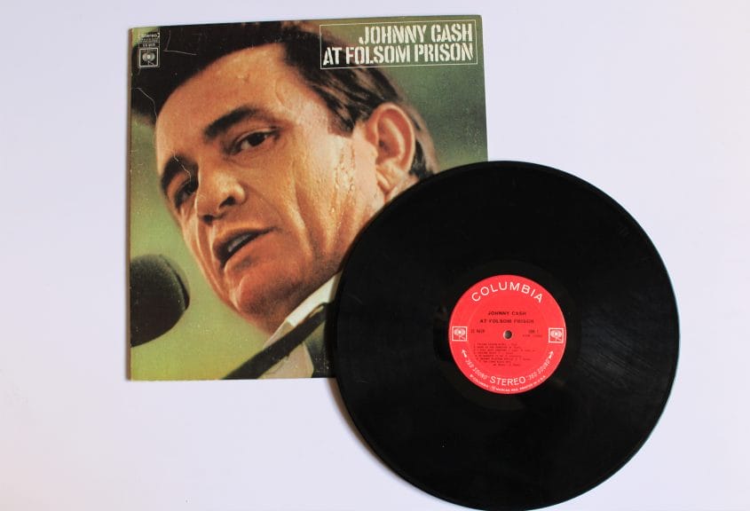 Picture of Johnny Cash's live from Folsom Prison vinyl - Yallternative Culture