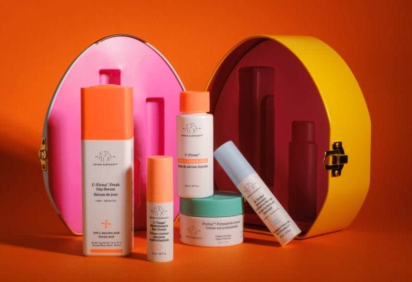 Drunk Elephant skincare products.