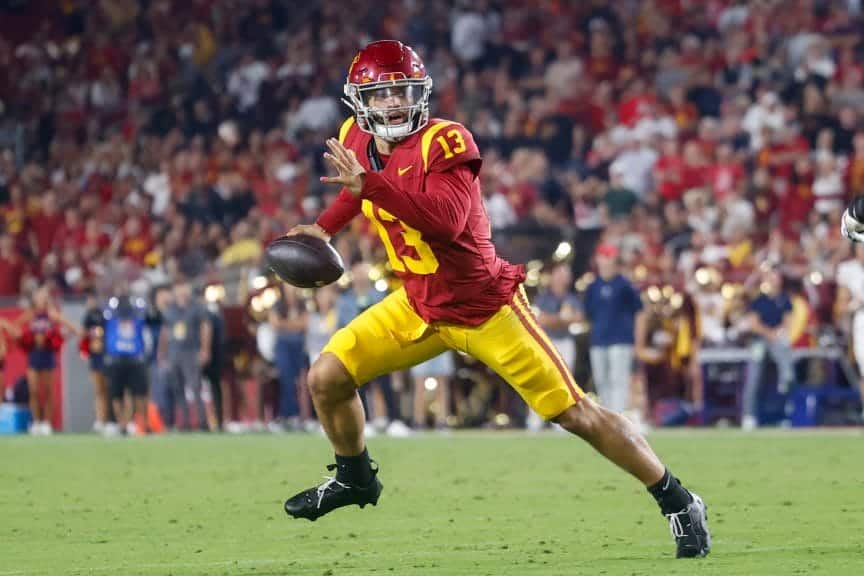 Caleb Williams playing at USC 1st overall