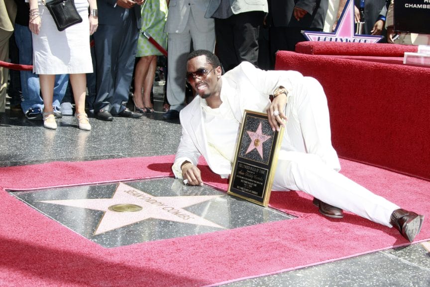 Sean 'P Diddy' Combs attends the ceremony honoring him with a star on the Hollywood Walk of Fame on May 2, 2008. 