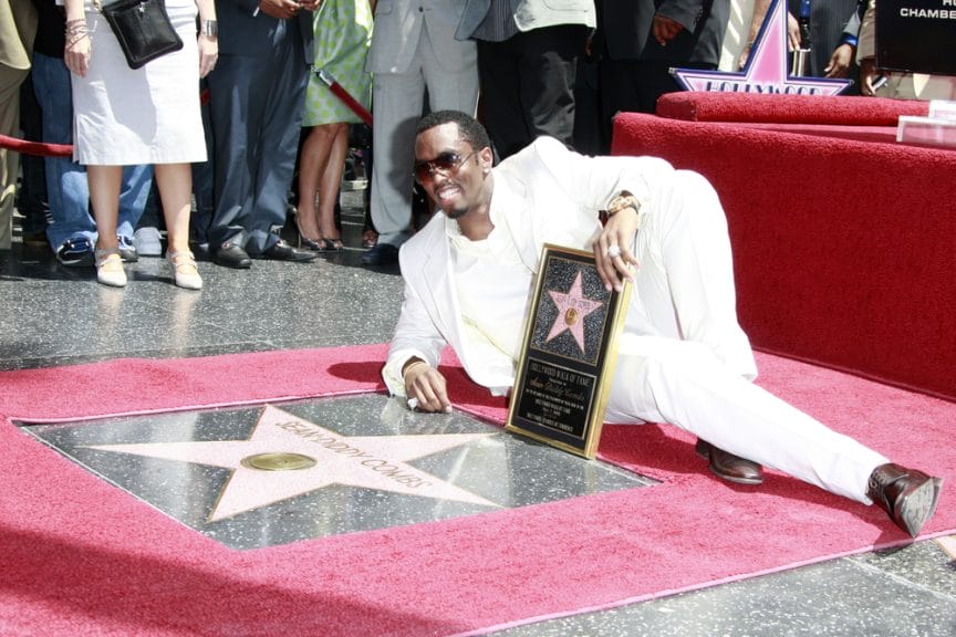 Sean 'P Diddy' Combs attends the ceremony honoring him with a star on the Hollywood Walk of Fame on May 2, 2008.