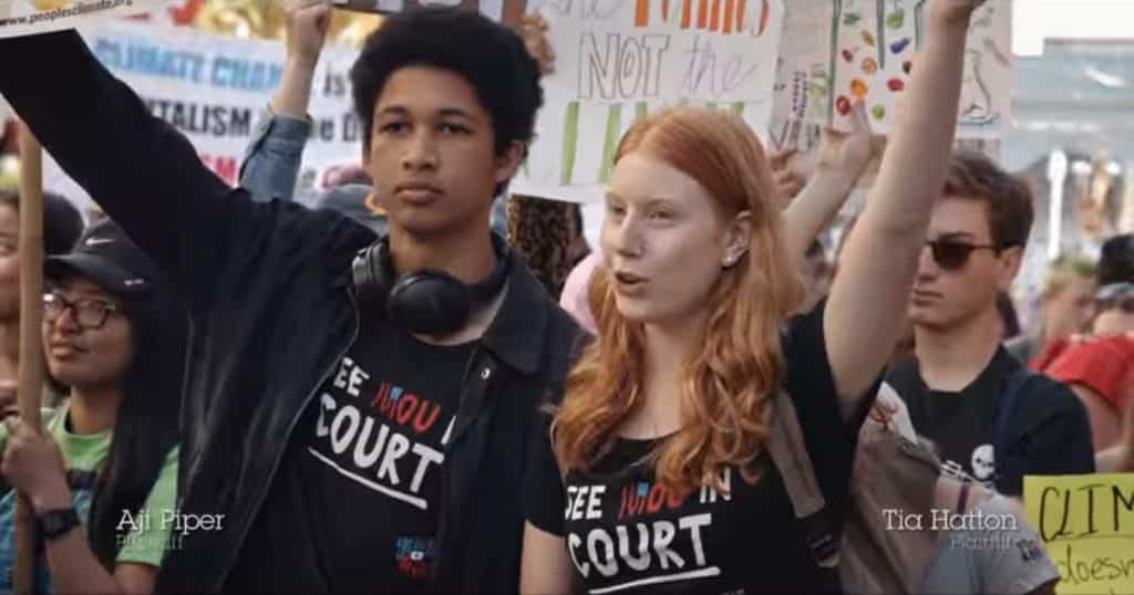 Aji Piper (left) and Tia Hatton (right), two of the Juliana plaintiffs.