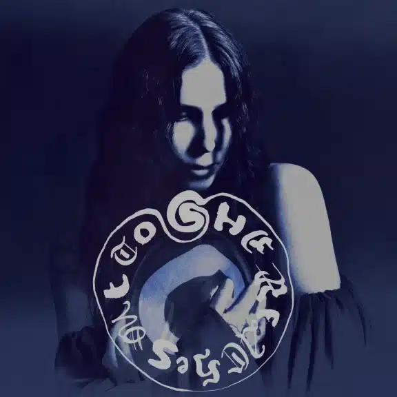 Chelsea Wolfe portrait in blue hues