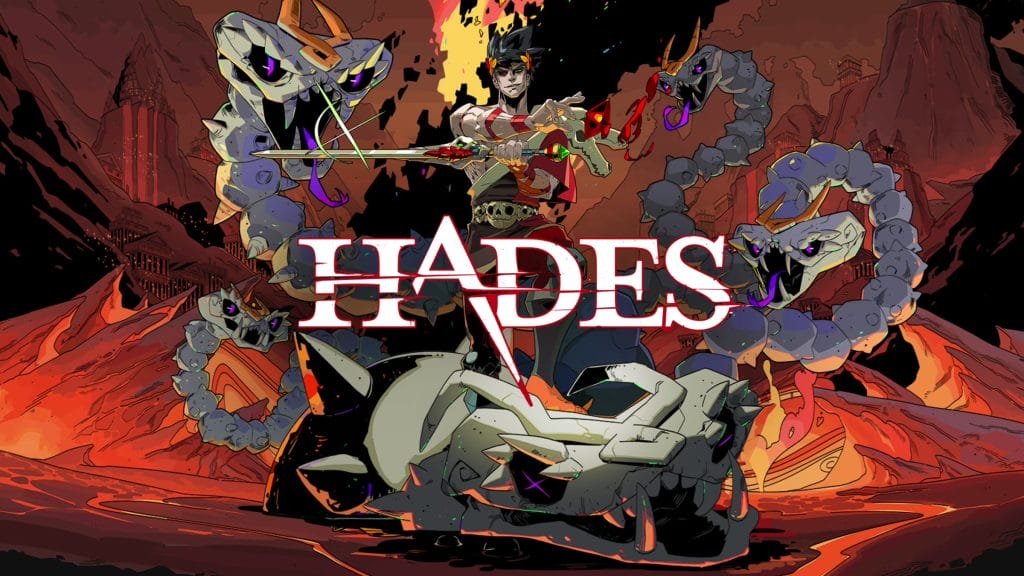 The poster for the 2019 video game, Hades.