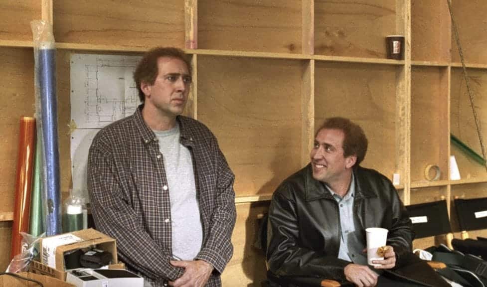 Nic Cage and His Twin (Both played by age